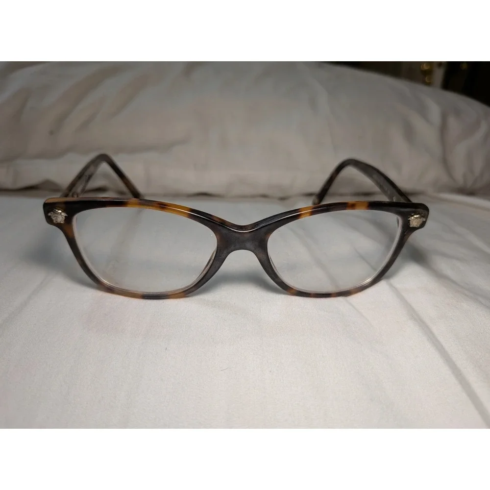Versace Eyeglasses, Frames Only, 3153 944 Brown Tort, 51-16-135, Plastic, Italy